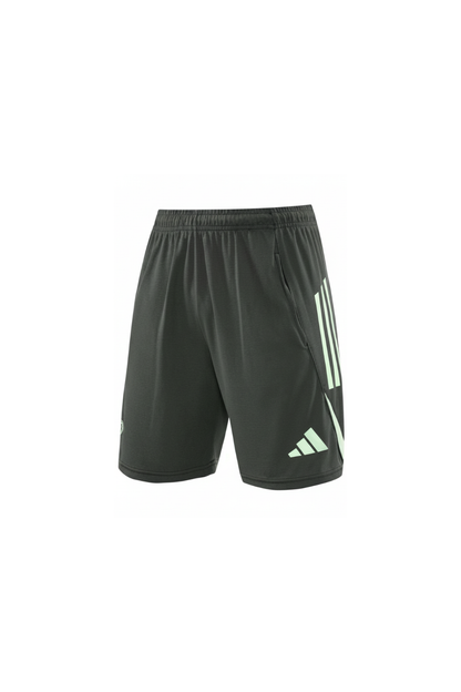 Real Madrid Army Green Sleeveles Set