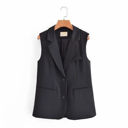 Women Vest Suit Vest Commuter Loose